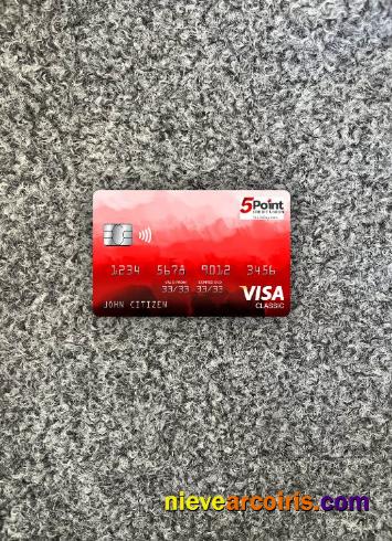 USA Texas 5Point Credit Union bank visa classic card photolook